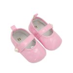 ⁦حذاء للأطفال لون زهري فاتح حديثي الولادة⁩ - الصورة ⁦2⁩