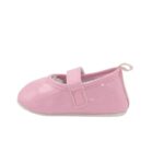 ⁦حذاء للأطفال لون زهري فاتح حديثي الولادة⁩ - الصورة ⁦5⁩