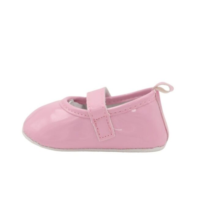 ⁦حذاء للأطفال لون زهري فاتح حديثي الولادة⁩ - الصورة ⁦5⁩