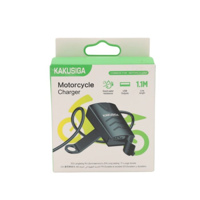 ⁦شاحن جوال للدراجات مدخل يو اس بي مقاوم للماء ماركة كاكوسيجا motorcycle charger ksc-1058⁩ - الصورة ⁦2⁩