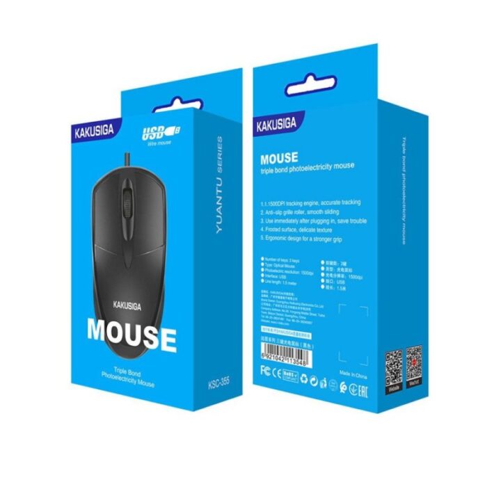 103380354_67e83391b2ad5 ماوس سلكي يو اس بي جودة ممتازة ماركة كاكوسيجا ksc-355 - الصورة 1