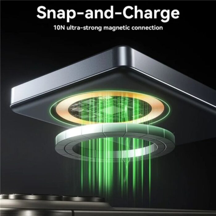 ⁦باور بانك خفيف الوزن لاسلكي مج سيف مغناطيسي 10000 ملي أمبير شحن سريع 20 واط جودة عالمية ماركة joyroom jr-pbm08 pro⁩ - الصورة ⁦6⁩