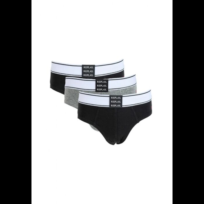 ⁦Replay Kids' RJ021 3PP SLIP - Black⁩ - الصورة ⁦5⁩