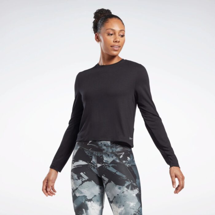 ⁦Reebok Women's Activchill+Dreamblend Long Sleeve T-Shirt⁩ - الصورة ⁦2⁩