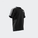 ⁦adidas Own the Run 3-Stripes Tee - Black⁩ - الصورة ⁦7⁩