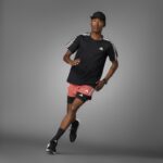 ⁦adidas Own the Run 3-Stripes Tee - Black⁩ - الصورة ⁦14⁩