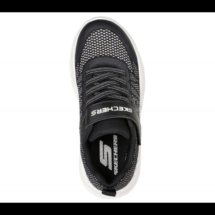 ⁦Skechers Kids' Nitro Sprint - Karvo Shoes- حذاء سكيتشرز نيترو سبيرينت للأطفال لون أسود ونعل أبيض⁩ - الصورة ⁦3⁩