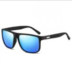 نظارة شمسية عظم لون أسود عدسة أزرق