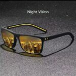 نظارة شمسية ليلية لون أسود و عدسة لون أصفر