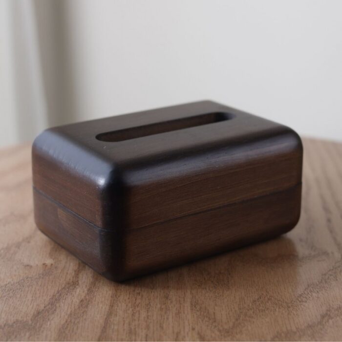 ⁦علبه مناديل خشبية 11.5*18*8 سم⁩ - الصورة ⁦2⁩