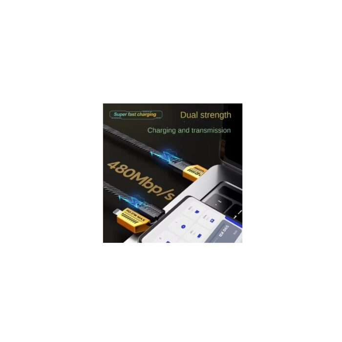 ⁦كيبل شحن جوال ذات 4 رؤوس في 1 نوعية ممتازة طول 1 متر⁩ - الصورة ⁦2⁩