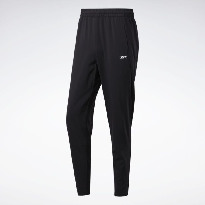 ⁦بنطلون ريبوك وورك ريدي ترك للرجال لون أسود - Reebok Men's Workout Ready Track Pants – Black⁩ - الصورة ⁦2⁩