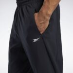 ⁦بنطلون ريبوك وورك ريدي ترك للرجال لون أسود - Reebok Men's Workout Ready Track Pants – Black⁩ - الصورة ⁦4⁩