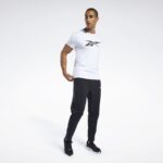 ⁦بنطلون ريبوك وورك ريدي ترك للرجال لون أسود - Reebok Men's Workout Ready Track Pants – Black⁩ - الصورة ⁦7⁩