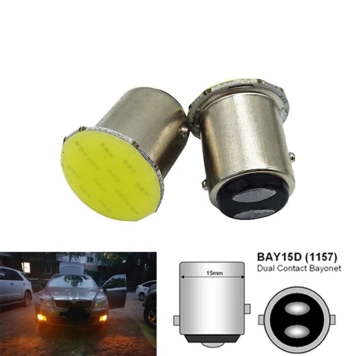 1026096_67faa829d756a ضوء شعرتين بريك ريفرس غماز ابيض ليد للسيارات بدل P21W لتوفير الطاقة - الصورة 1