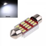 مصباح سيارة مع مبرد C5W LED 12 فائق السطوع 4014 LED زينون الحجم ±39مم