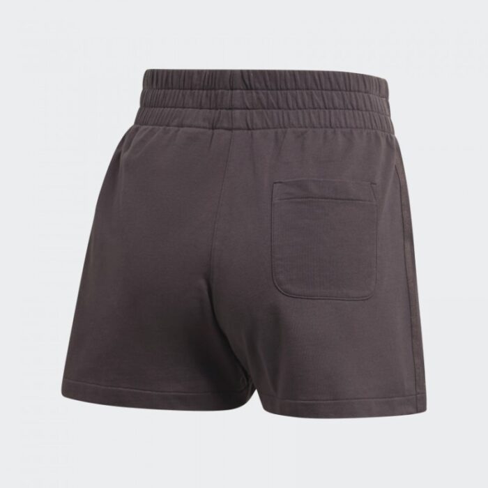 ⁦adidas Womens' Shorts - Brown- شورت اديداس ثلاث خطوط للنساء لون بني⁩ - الصورة ⁦2⁩