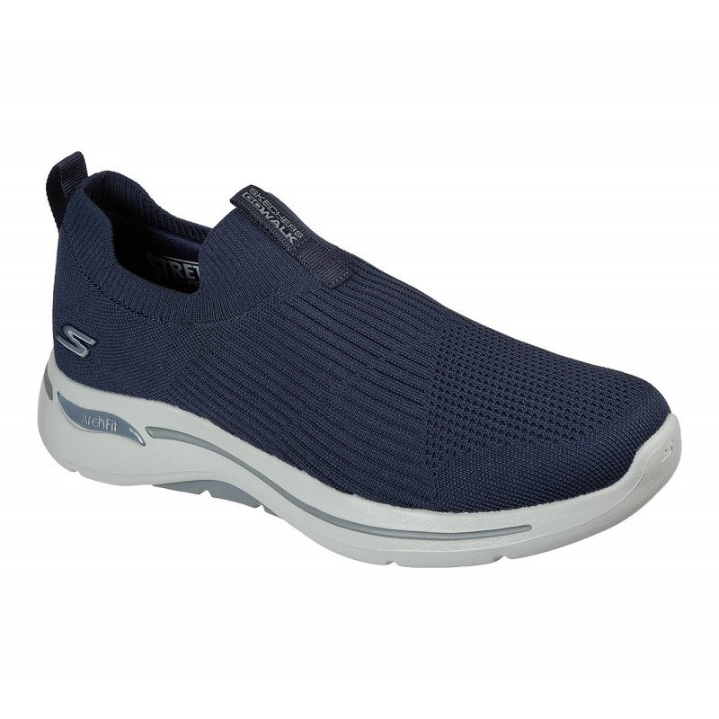 ⁦Skechers Men's GO WALK Arch Fit - Iconic Shoes  - حذاء سكيتشرز جو ووك ارتش فيت- ايكونك للرجال لون كحلي⁩ - الصورة ⁦1⁩