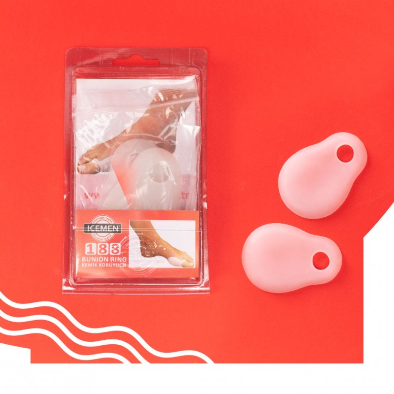 ⁦رباط سيليكون طبي لتعديل صبع القدم الكبير من ICEMEN⁩ - الصورة ⁦1⁩
