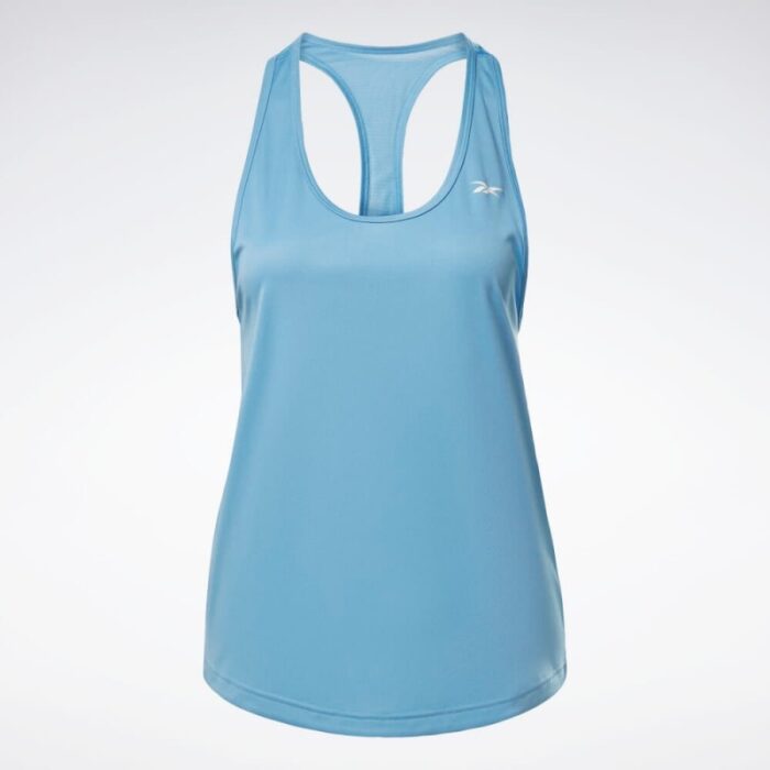 10310210_67fab188e2f08 تيشيرت (حفر) ريبوك ورك اوت مش تانك للنساء لون أزرق - Reebok Women's Workout Ready Mesh Back Tank Top- Blue - الصورة 1