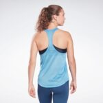 ⁦تيشيرت (حفر) ريبوك ورك اوت مش تانك للنساء لون أزرق - Reebok Women's Workout Ready Mesh Back Tank Top- Blue⁩ - الصورة ⁦3⁩