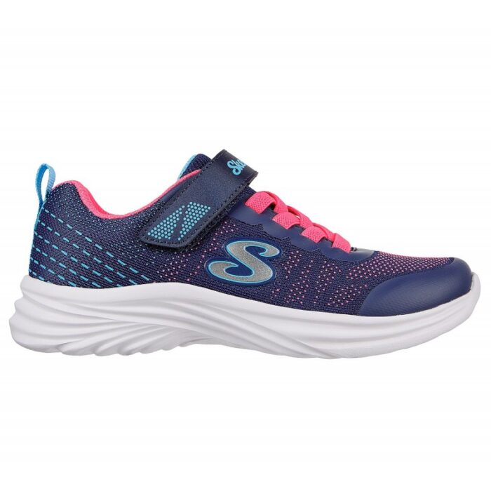 ⁦حذاء سكيتشرز دريمي دانسر راديتنت للأطفال لون كحلي وفوشي ونعل أبيض Skechers Kids Dreamy Dancer - Radiant Rogue Shoes⁩ - الصورة ⁦5⁩