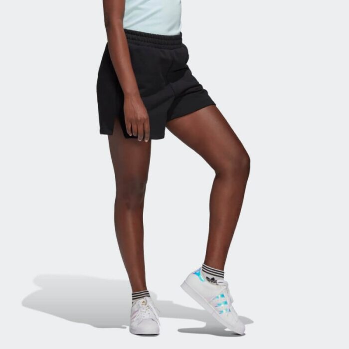 ⁦شورت اديداس ادي كلر كونتيمبو للنساء لون أسود -adidas Womens' Adicolor Contempo Shorts- Black⁩ - الصورة ⁦5⁩