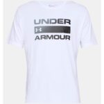 ⁦Under Armour Men's Team Issue Wordmark Short Sleeve T-Shirt - تيشيرت أندر آرمر تيم ايشيو وورد-مارك للرجال لون أبيض⁩ - الصورة ⁦5⁩