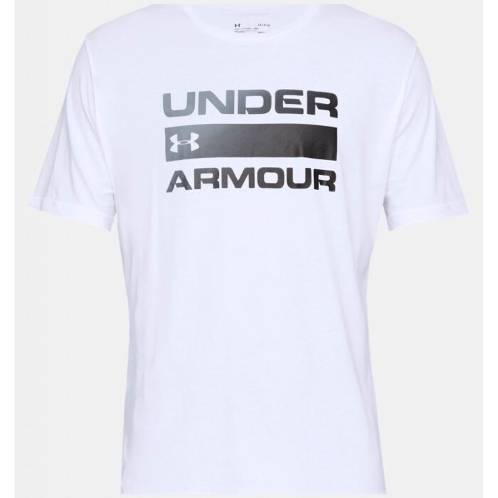 ⁦Under Armour Men's Team Issue Wordmark Short Sleeve T-Shirt - تيشيرت أندر آرمر تيم ايشيو وورد-مارك للرجال لون أبيض⁩ - الصورة ⁦5⁩