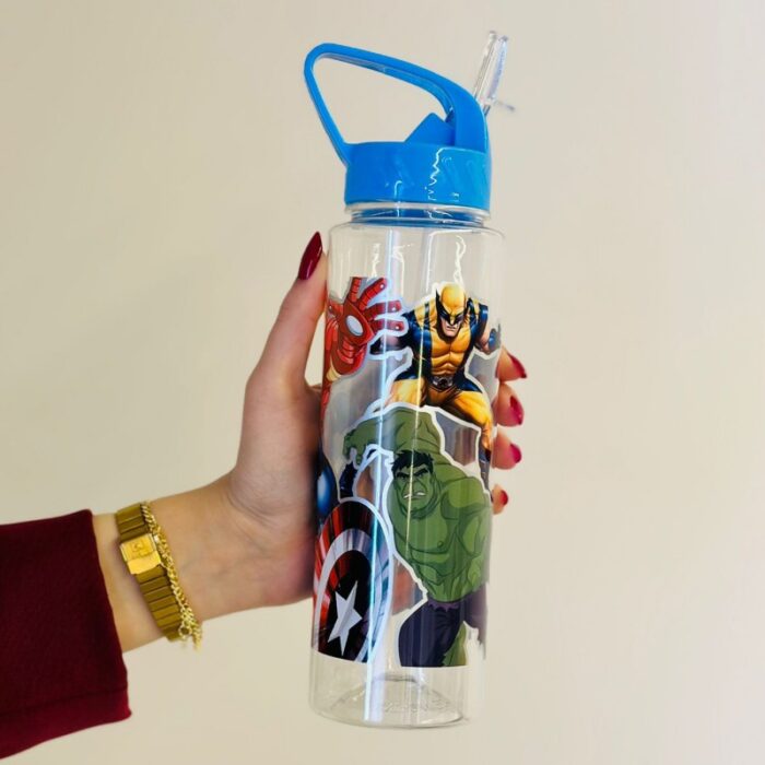 10325545_67fabee4a73d4 مطرة ماء ديزني مع مصاصة - Marvel لون أزرق - الصورة 1