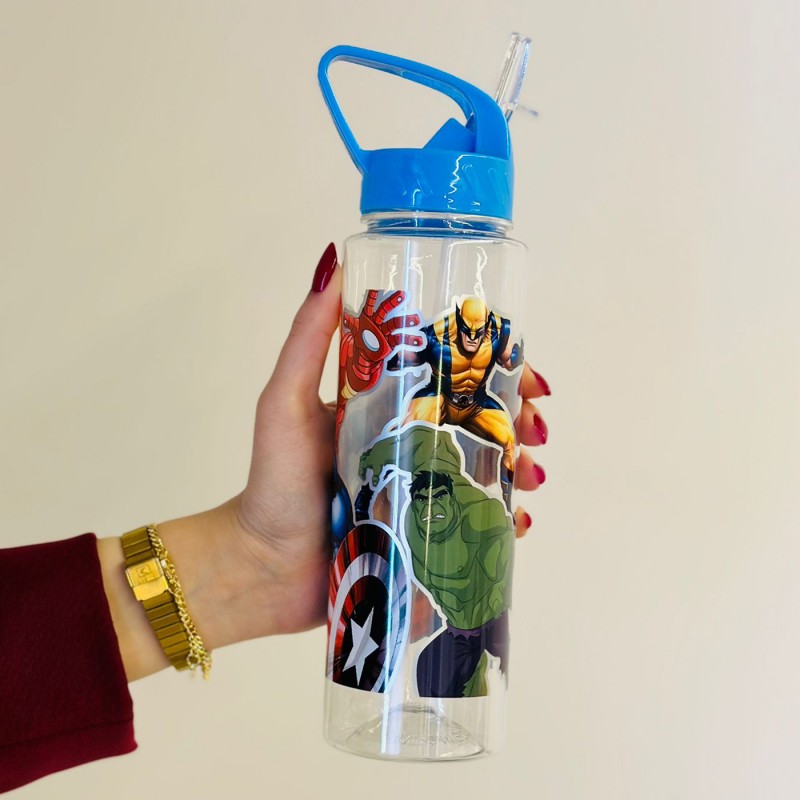 ⁦مطرة ماء ديزني مع مصاصة - Marvel لون أزرق⁩ - الصورة ⁦1⁩