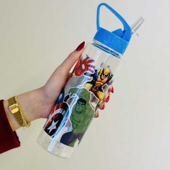 ⁦مطرة ماء ديزني مع مصاصة - Marvel لون أزرق⁩ - الصورة ⁦4⁩