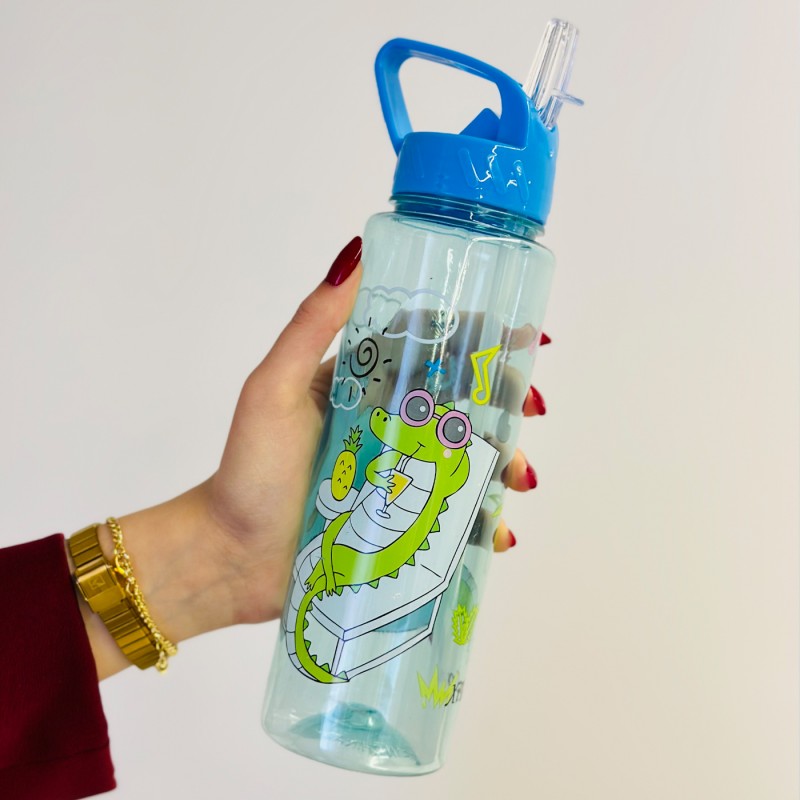 ⁦مطرة ماء ديزني مع مصاصة - تمساح لون أزرق⁩ - الصورة ⁦1⁩