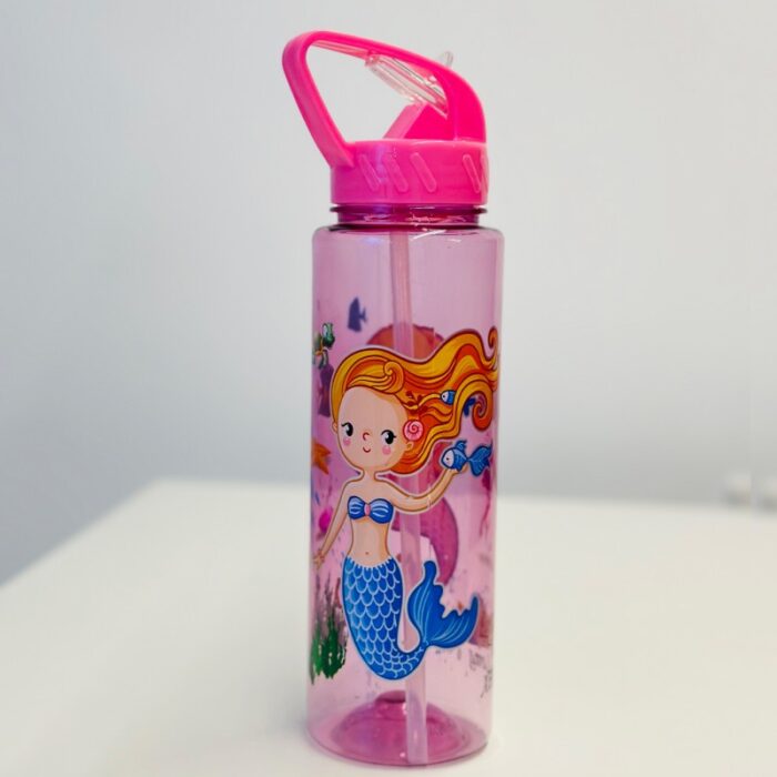 10325548_67fabeec669d7 مطرة ماء ديزني مع مصاصة - حورية لون زهري - الصورة 1