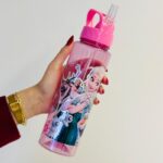 ⁦مطرة ماء ديزني مع مصاصة - frozen لون زهري⁩ - الصورة ⁦2⁩