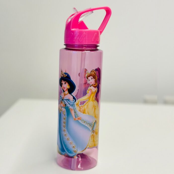 ⁦مطرة ماء ديزني مع مصاصة - الأميرات لون زهري⁩ - الصورة ⁦2⁩