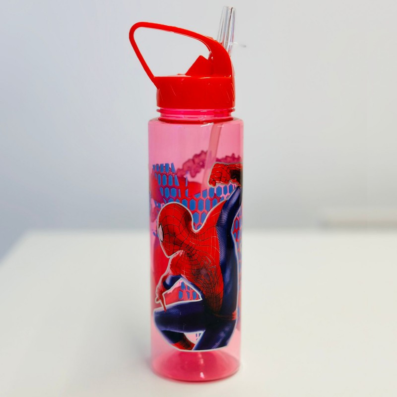 ⁦مطرة ماء ديزني مع مصاصة - سبايدر مان لون أحمر⁩ - الصورة ⁦1⁩