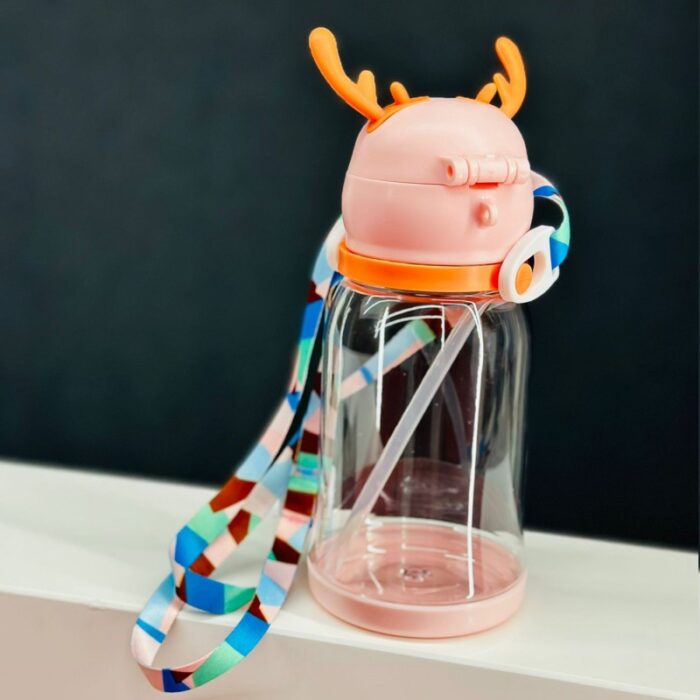 ⁦مطرة ماء قرون مع حبل لون زهري⁩ - الصورة ⁦4⁩