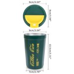 ⁦كاسة ستانلس مع غطاء حجم 350 مل لون أخضر غامق⁩ - الصورة ⁦6⁩