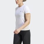 ⁦adidas Womens' Fast Running T-Shirt- تيشيرت اديداس فاست راننيغ للنساء لون أبيض⁩ - الصورة ⁦3⁩