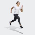 ⁦adidas Womens' Fast Running T-Shirt- تيشيرت اديداس فاست راننيغ للنساء لون أبيض⁩ - الصورة ⁦5⁩