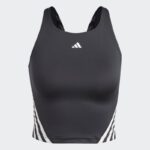 ⁦adidas  Womens' Train Icons 3-Stripes Tank Top - Black- توب تانك اديداس ترين ايكون ثلاث خطوط للنساء لون أسود⁩ - الصورة ⁦2⁩
