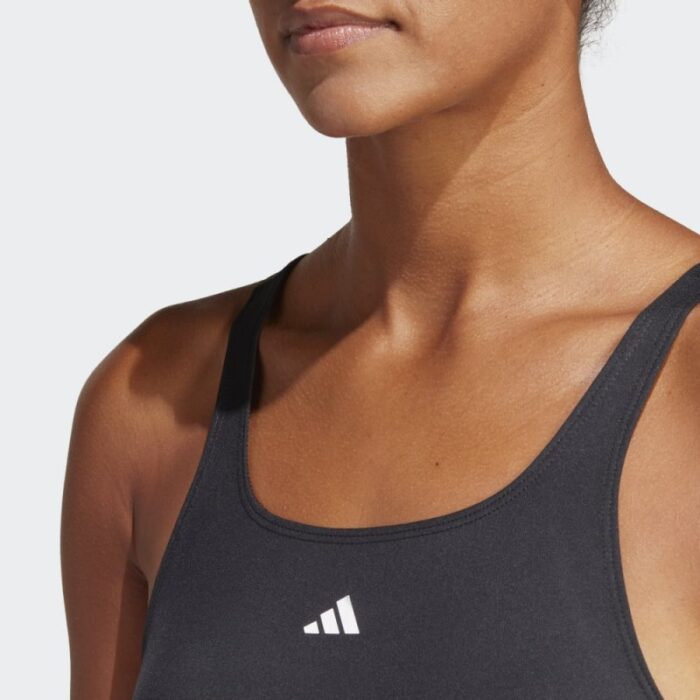 ⁦adidas  Womens' Train Icons 3-Stripes Tank Top - Black- توب تانك اديداس ترين ايكون ثلاث خطوط للنساء لون أسود⁩ - الصورة ⁦7⁩