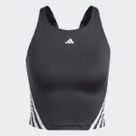 ⁦adidas  Womens' Train Icons 3-Stripes Tank Top - Black- توب تانك اديداس ترين ايكون ثلاث خطوط للنساء لون أسود⁩ - الصورة ⁦8⁩