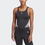 ⁦adidas  Womens' Train Icons 3-Stripes Tank Top - Black- توب تانك اديداس ترين ايكون ثلاث خطوط للنساء لون أسود⁩ - الصورة ⁦9⁩