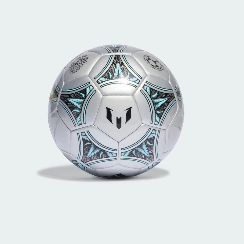 ⁦adidas Messi Club Ball - Silver- كرة قدم اديداس ميسي لون سكني⁩ - الصورة ⁦1⁩
