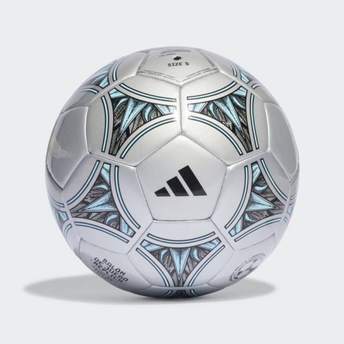 ⁦adidas Messi Club Ball - Silver- كرة قدم اديداس ميسي لون سكني⁩ - الصورة ⁦2⁩