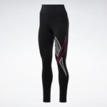 ⁦Reebok Cl D Big Vector Legging- بنطون ضيق رياضي من ريبوك للنساء لون أسود⁩ - الصورة ⁦6⁩