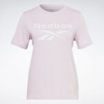 ⁦Reebok Womens' Identity Big Logo T-Shirt- تيشيرت ريبوك للنساء لون زهري⁩ - الصورة ⁦2⁩