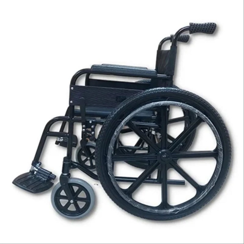 ⁦كرسي متحرك قابل للطي ذاتي الدفع من فلامنغو لون أسود- Flamingo Classic Wheel Chair Basic⁩ - الصورة ⁦1⁩